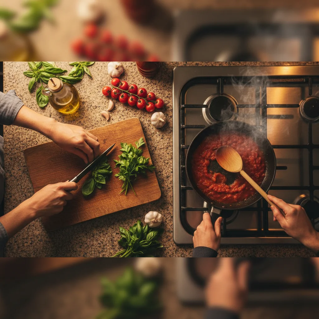 Elegant plated dinner for two with candles
